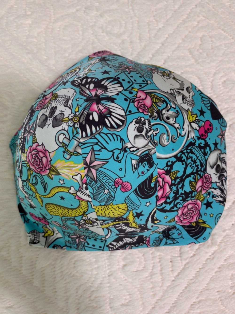 Torrid Curve Mermaid Tattoo Skull Wireless Push-up Bra 360• Back Smoothing 40DDD - Picture 9 of 9